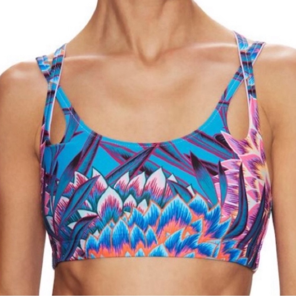 Mara Hoffman Active Sports Bra Geo Floral Print M
